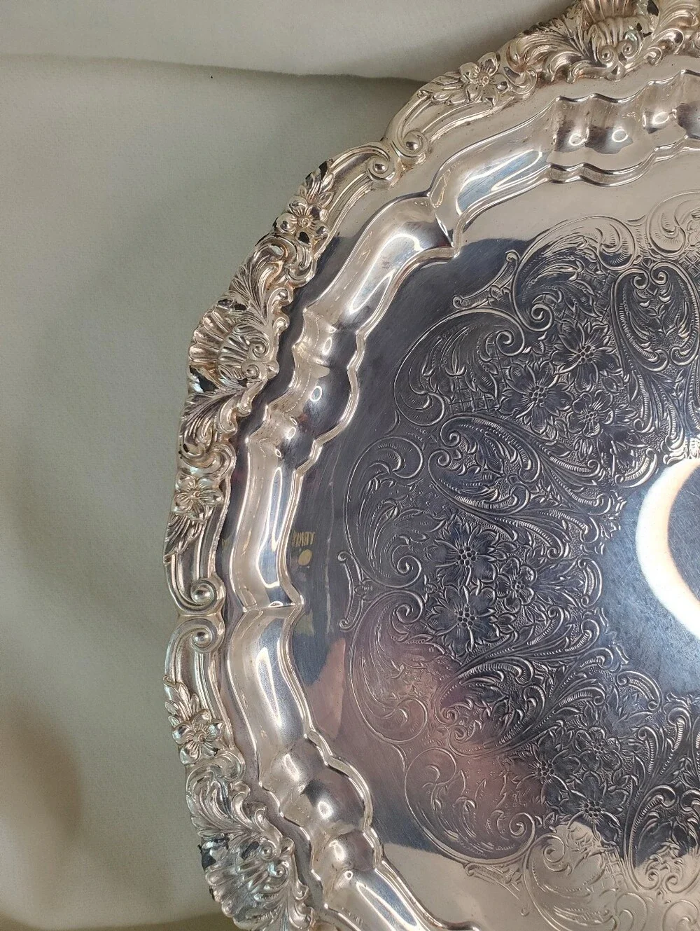 POOLE CO. SILVER PLATE PLATTER